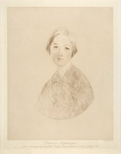 佛罗伦萨南丁格尔，由Emery Walker雕刻，1846年 作者 伊丽莎白·里格比